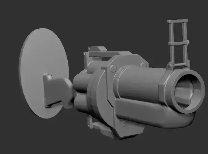 Grenade launcher Headset stand 3D print model