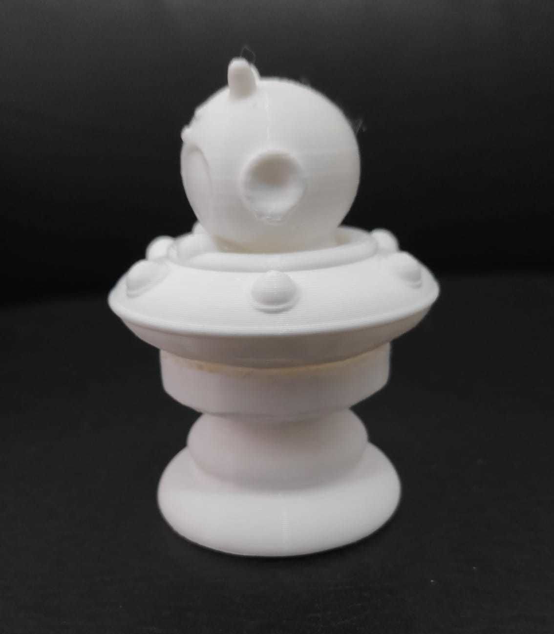 Space Chess - Alien UFO - Knight 3D print model_9