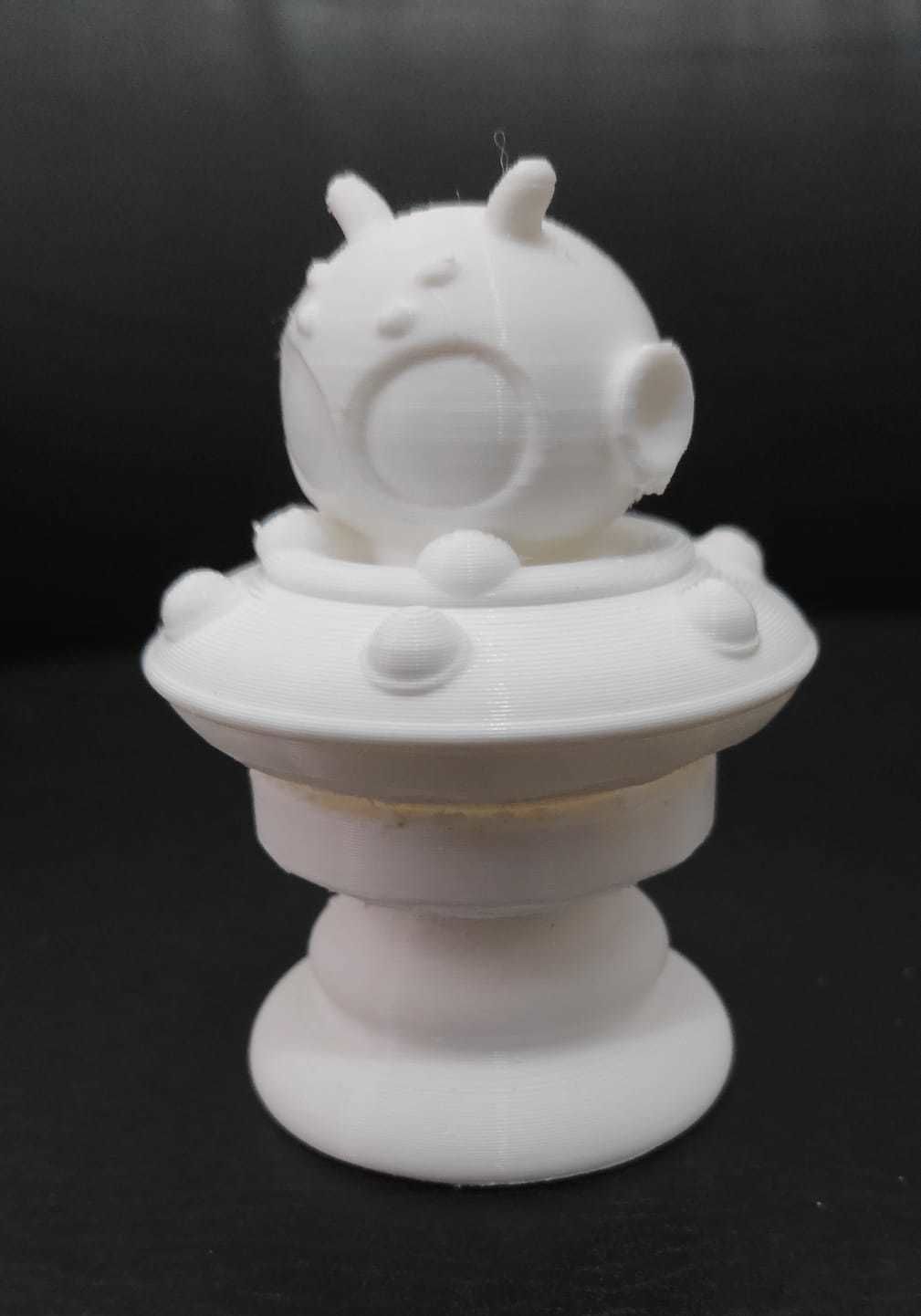 Space Chess - Alien UFO - Knight 3D print model_10