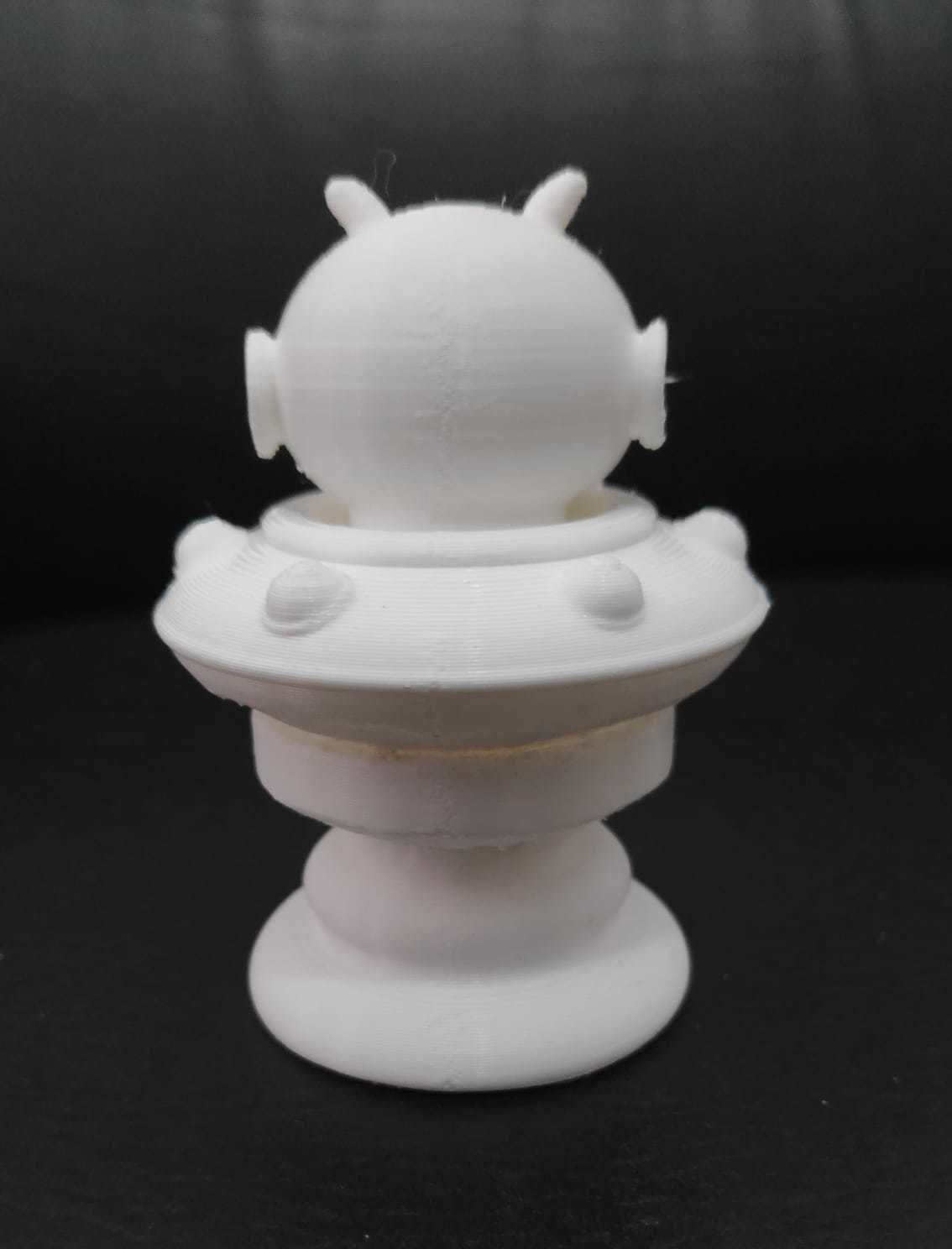Space Chess - Alien UFO - Knight 3D print model_8