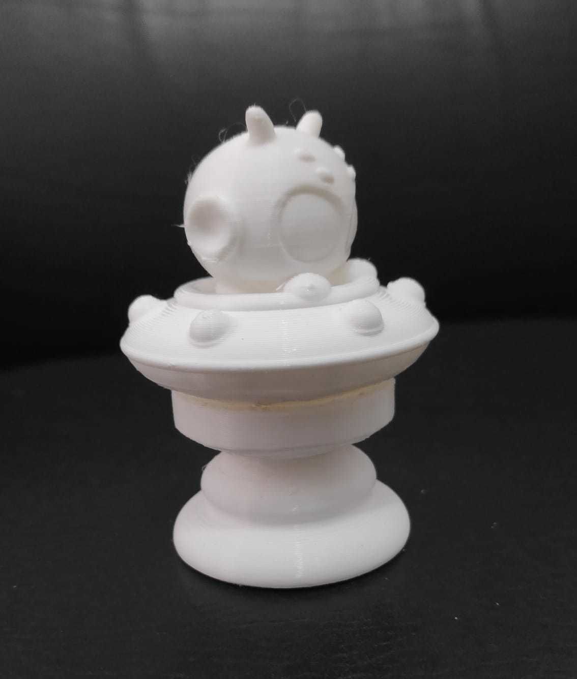 Space Chess - Alien UFO - Knight 3D print model_6