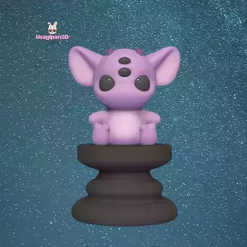 Space Chess - Alien Pet  - Bishop 3D print model