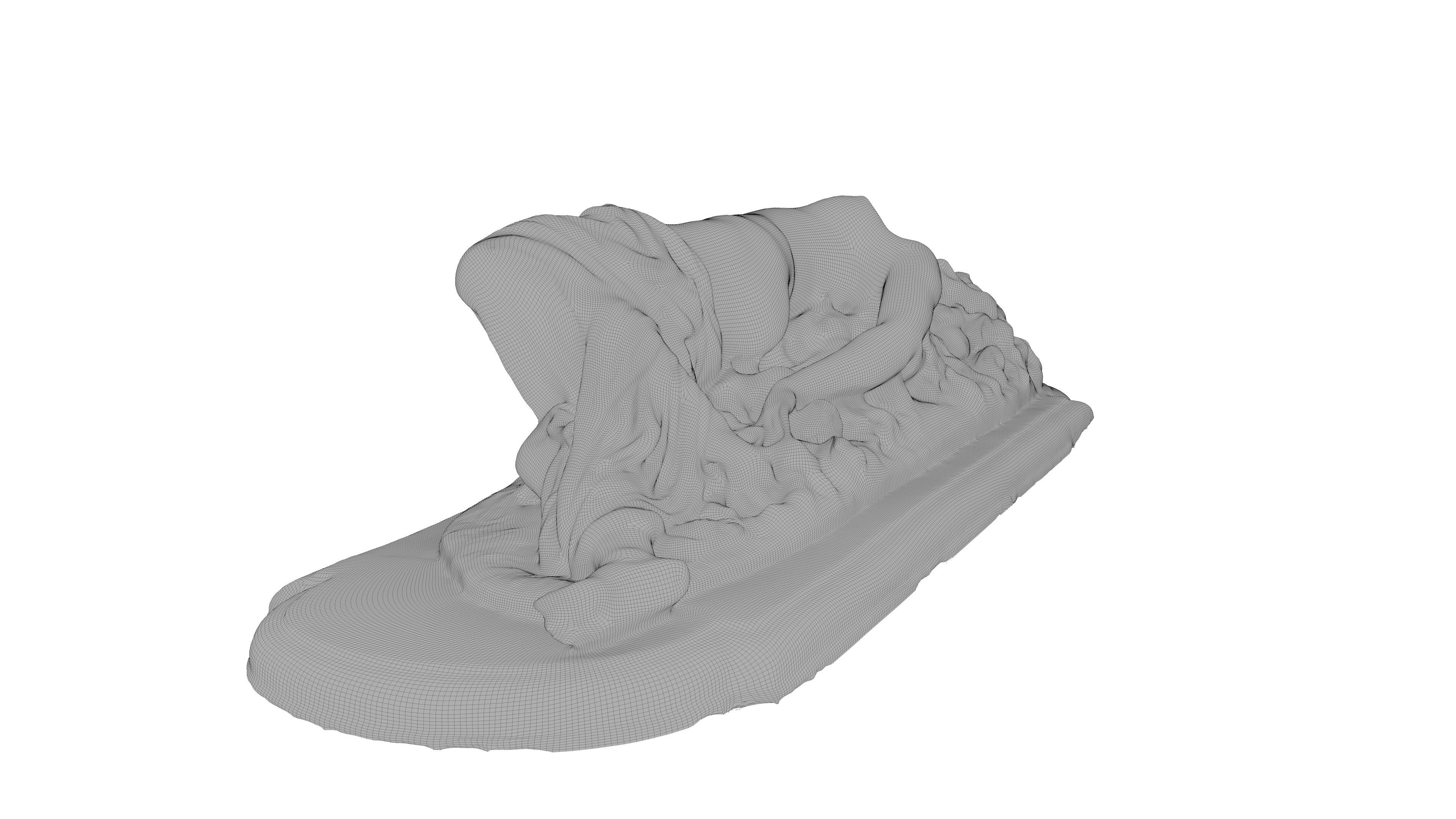 Reclining Bacchante Low-poly 3D model_17