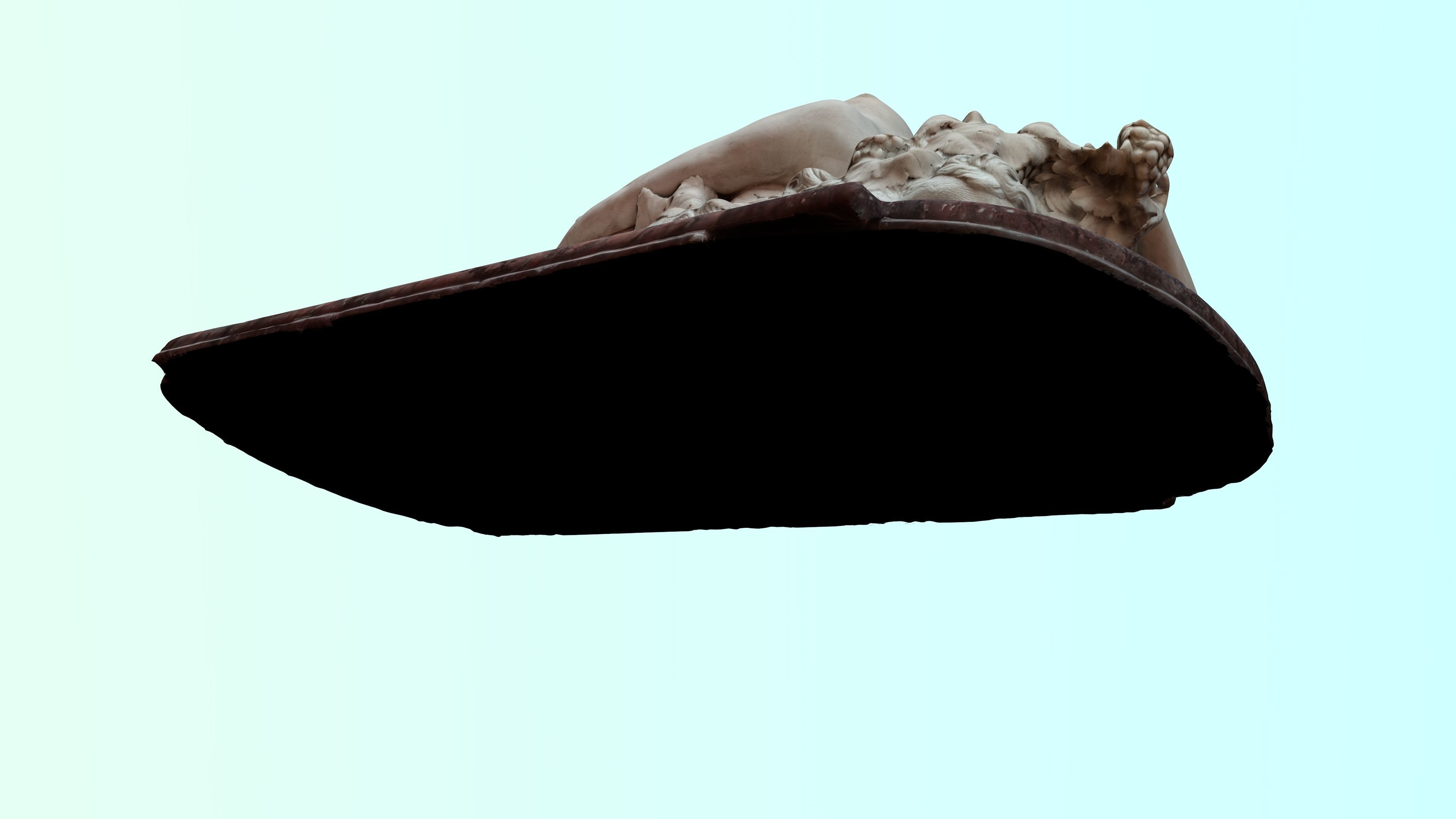 Reclining Bacchante Low-poly 3D model_37