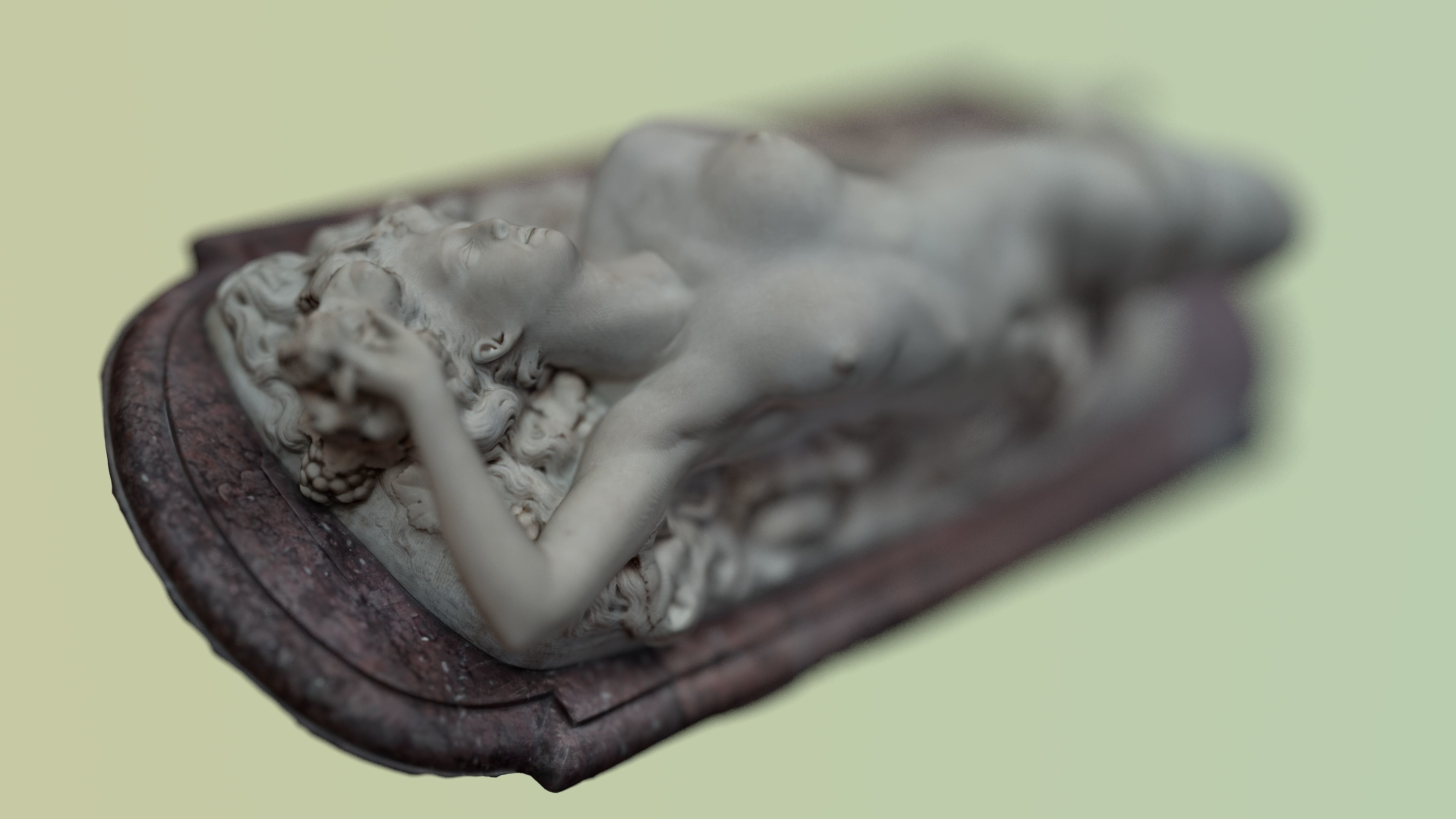 Reclining Bacchante Low-poly 3D model_30