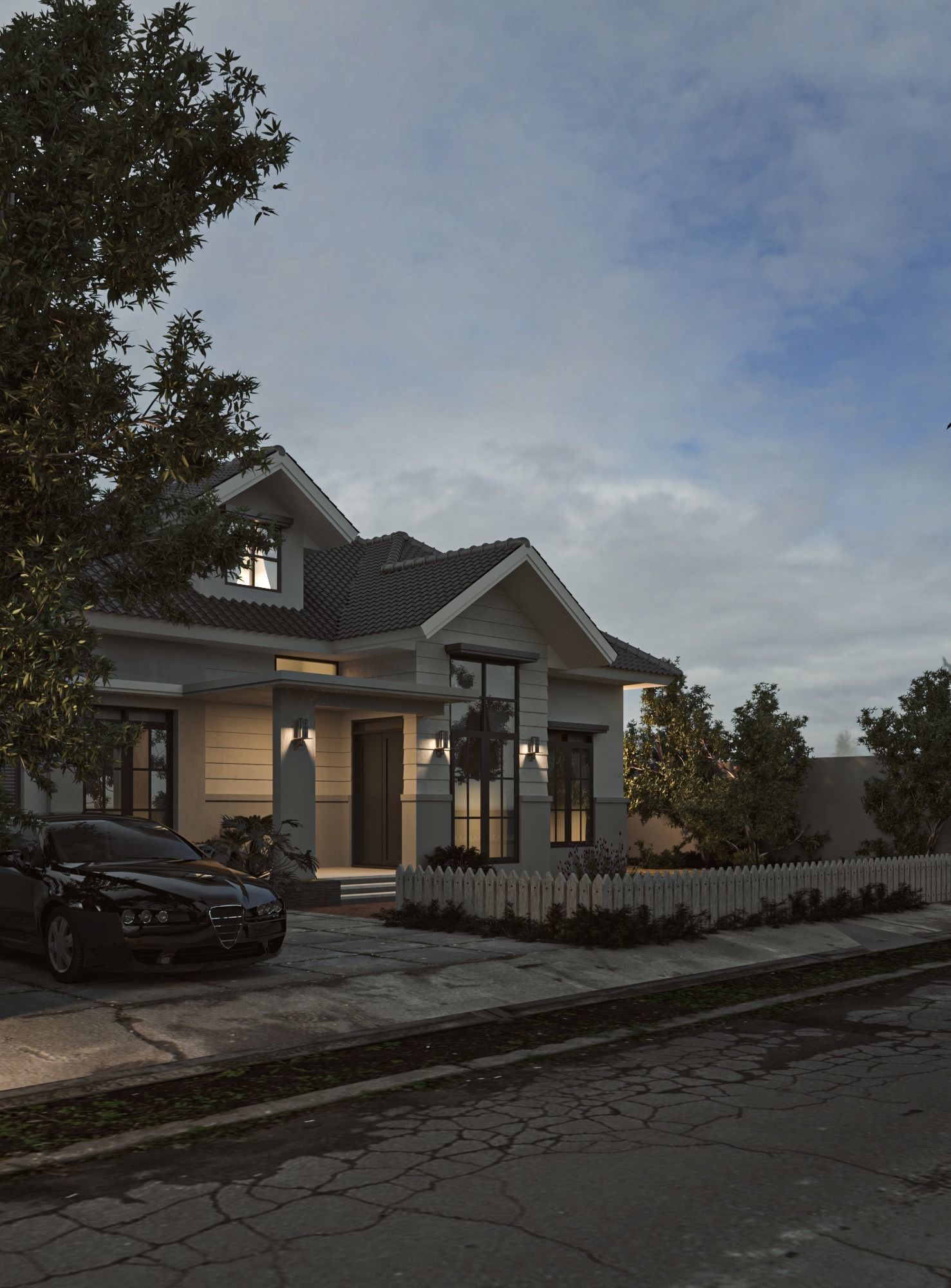 3d max corona scene  Low-poly 3D model_1