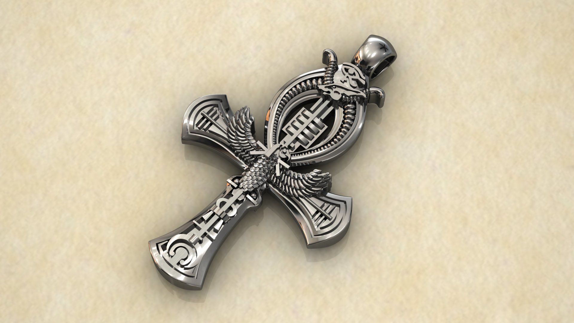 Egyptian Cross Ankh 3D print model_2