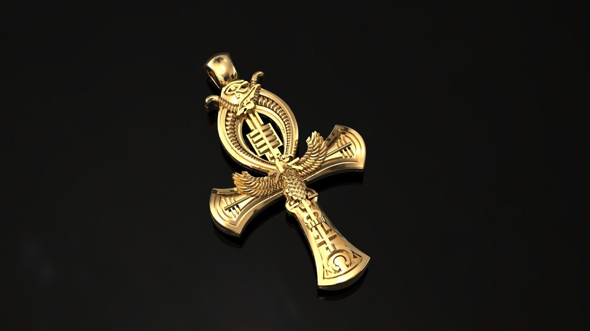 Egyptian Cross Ankh 3D print model_4