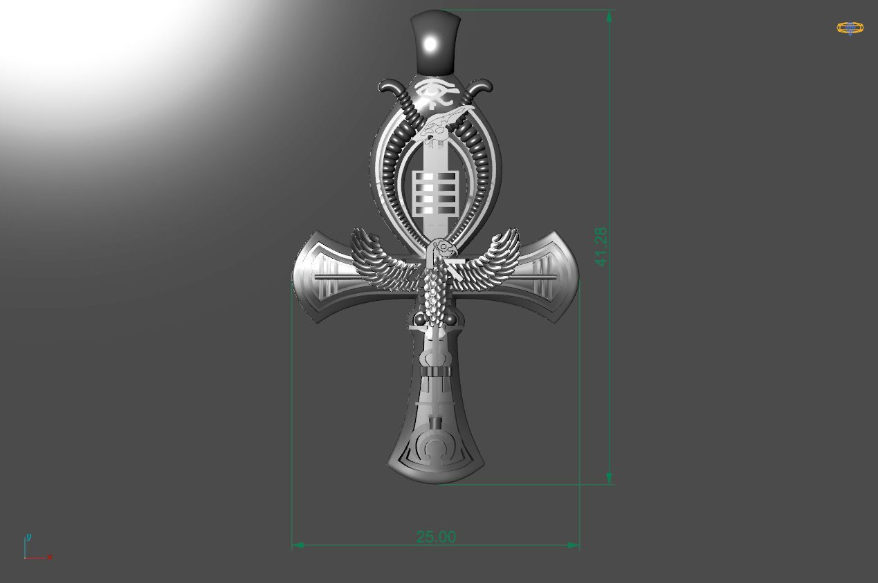 Egyptian Cross Ankh 3D print model_18