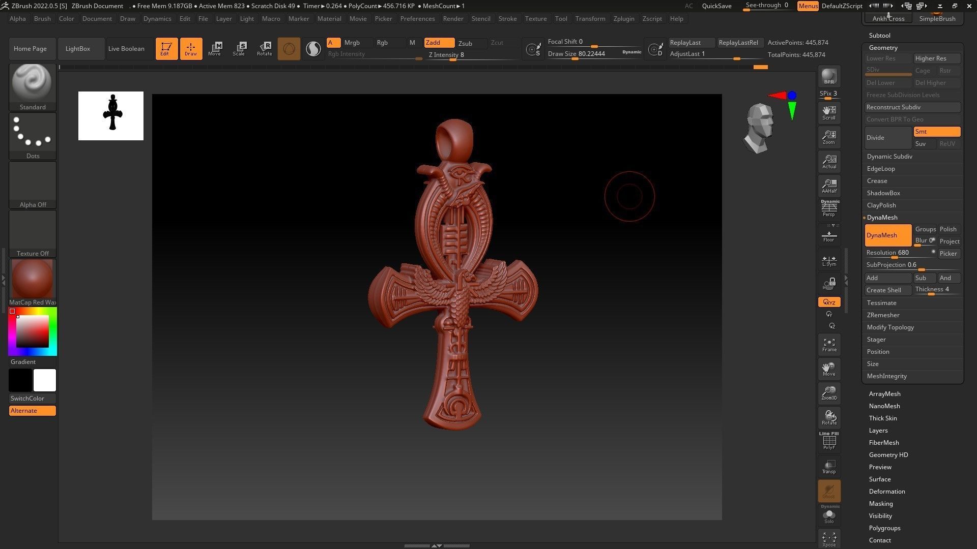 Egyptian Cross Ankh 3D print model_10