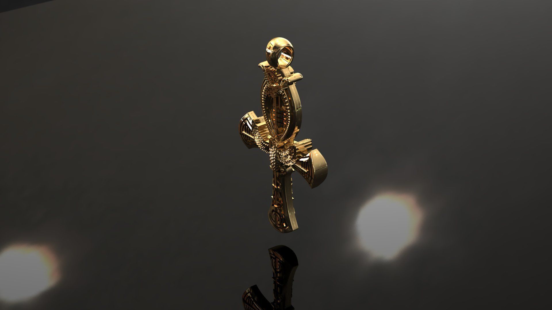 Egyptian Cross Ankh 3D print model_15