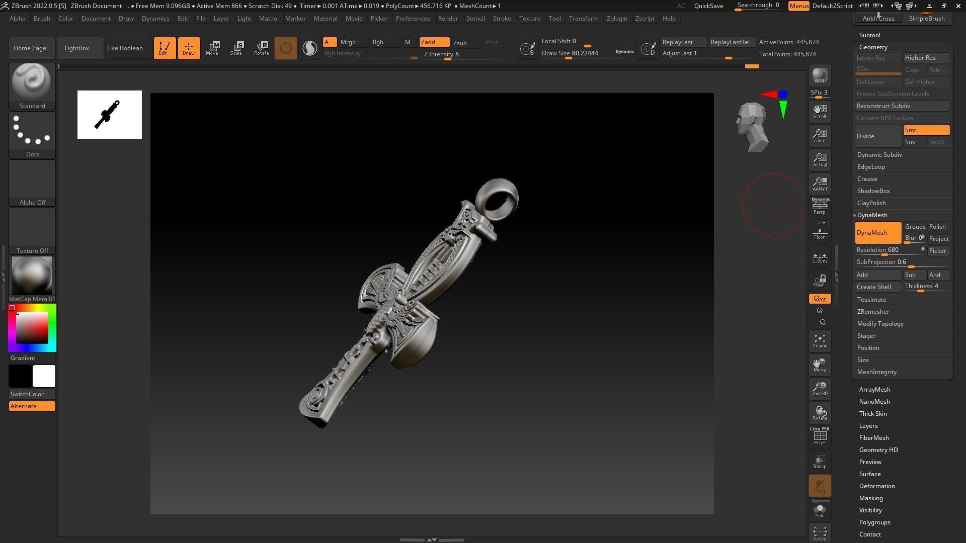 Egyptian Cross Ankh 3D print model_13