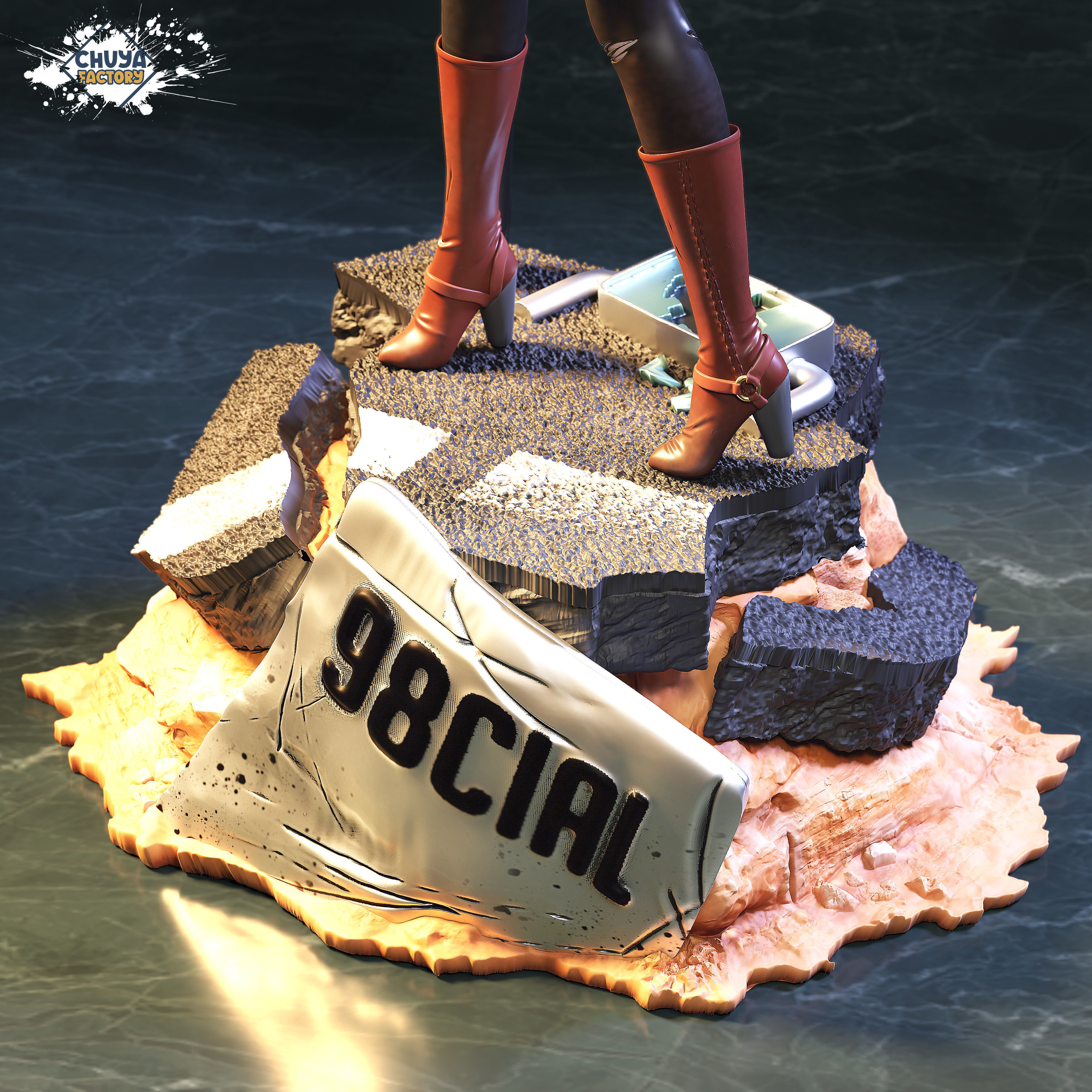 Android 18 3D print model_6