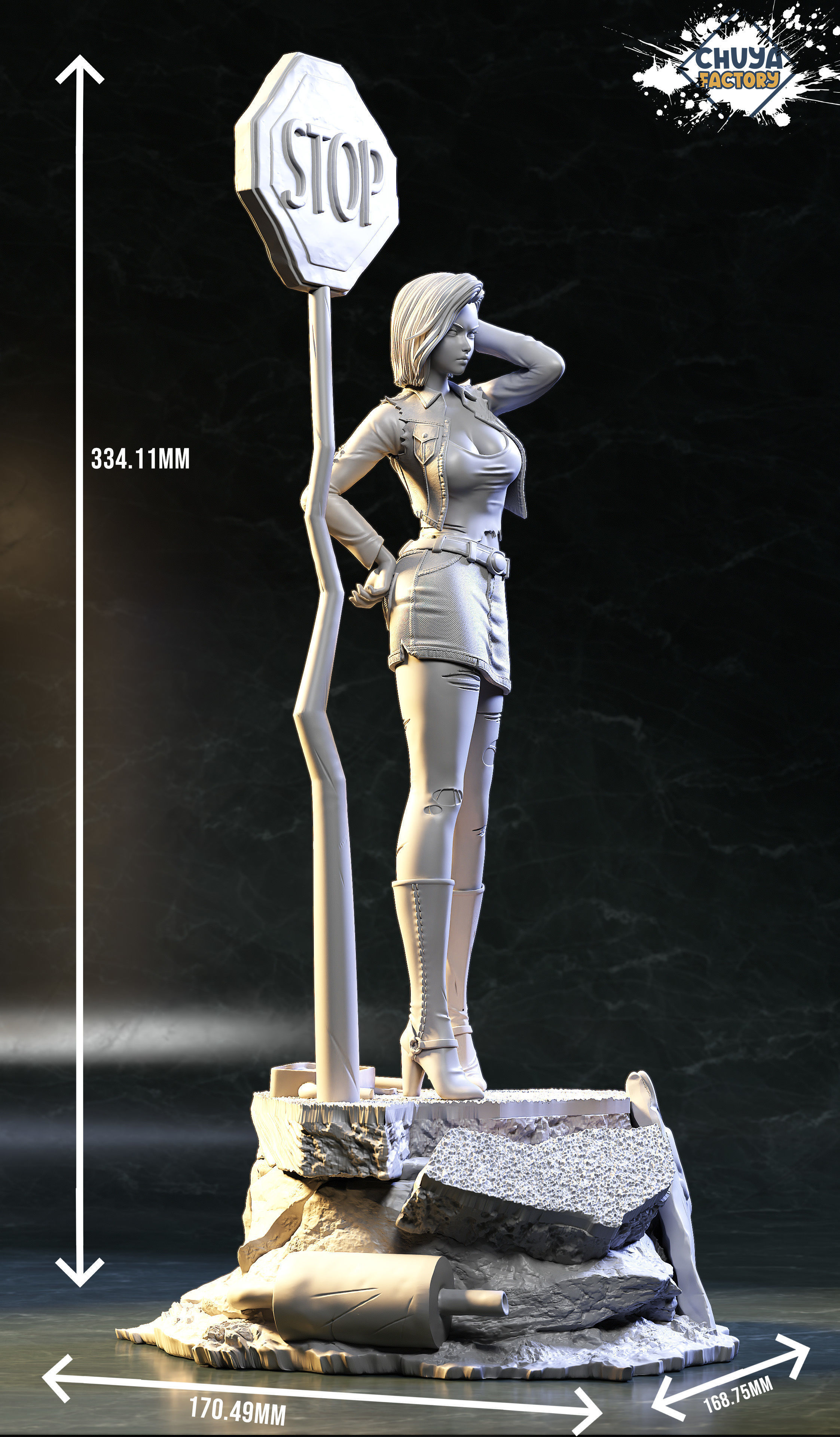 Android 18 3D print model_8