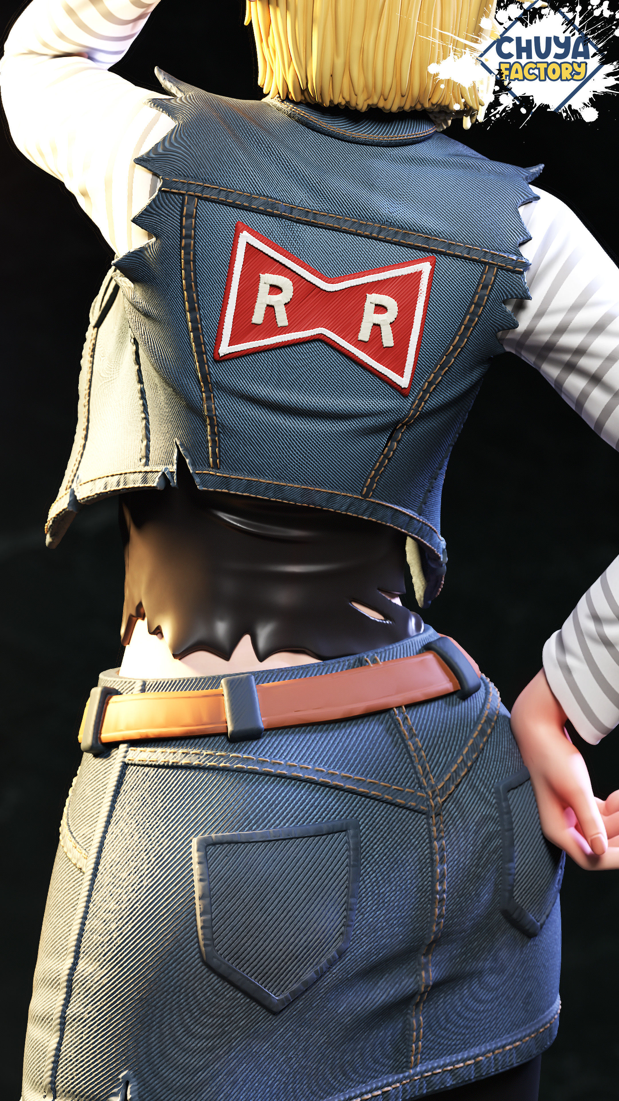 Android 18 3D print model_2