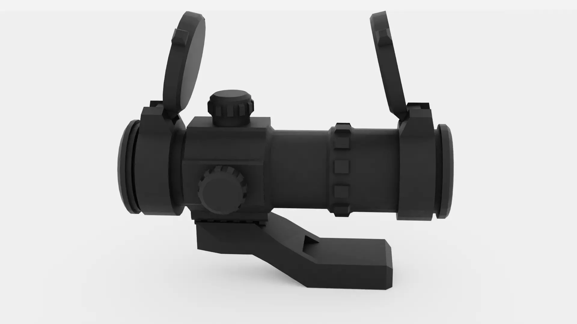 2x Red Dot Optic Sight Free low-poly 3D model