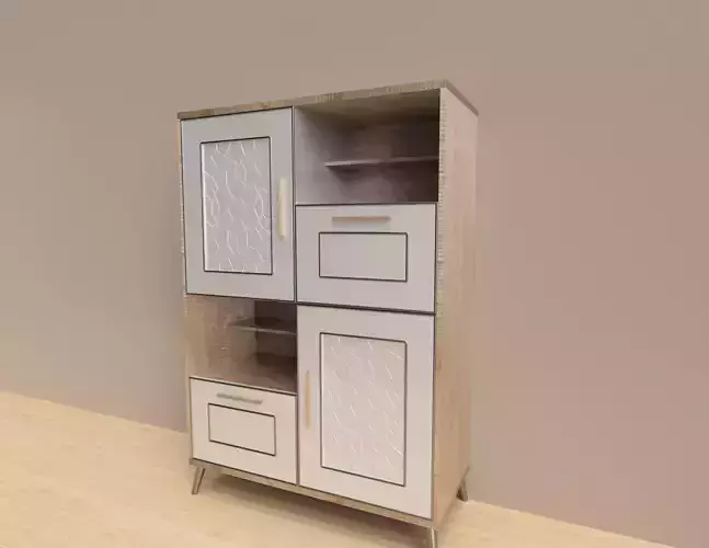 CABINET MODEL with doors and drawers