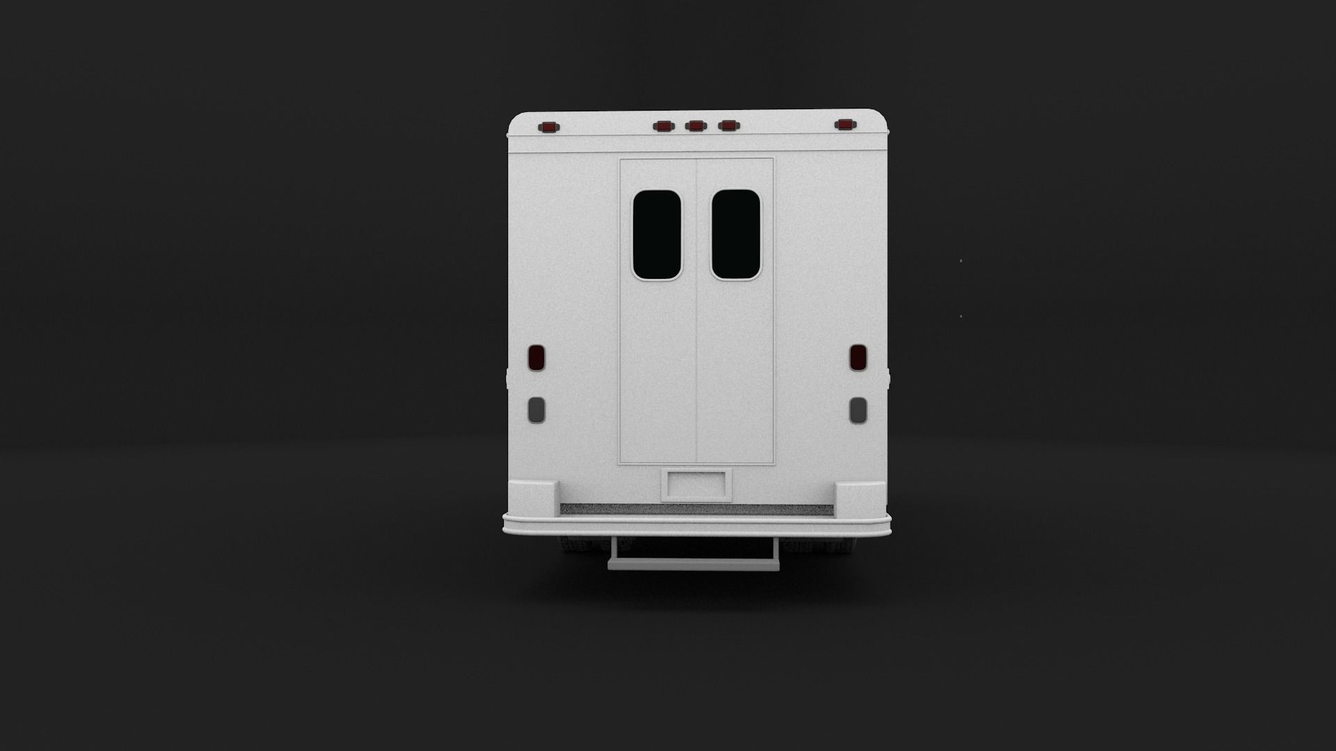 Generic Step Van Low-poly 3D model_5