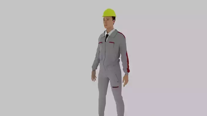 Engineer construction worker wearing hard hat