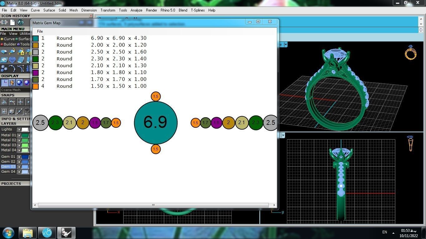Engagement Ring 3D print model_10