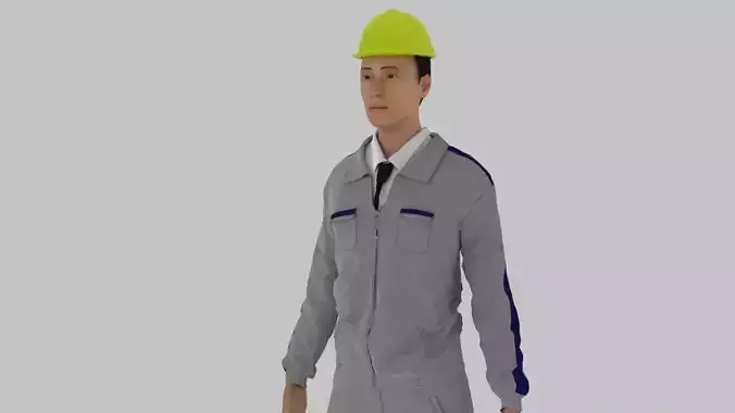 Engineer worker wearing hard hat