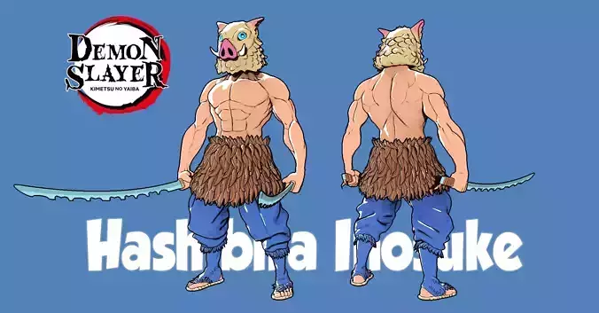 Inosuke Hashibira Demon Slayer 3D print model