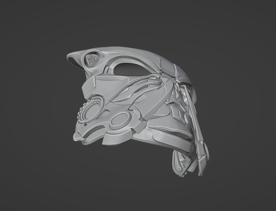 Predator Bionic mask  3D print model_17