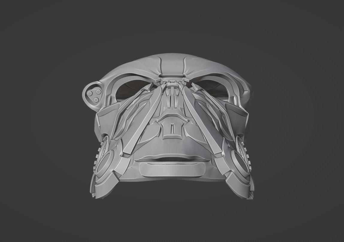 Predator Bionic mask  3D print model_13
