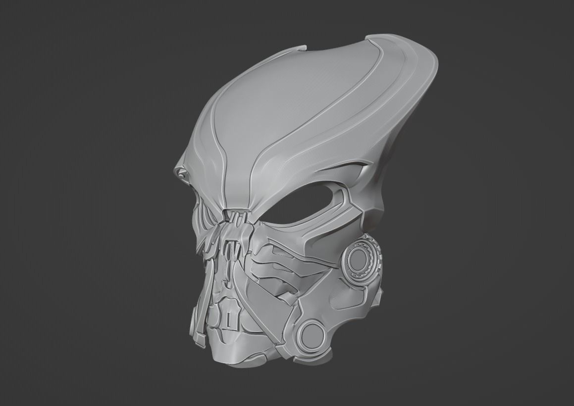 Predator Bionic mask  3D print model_14
