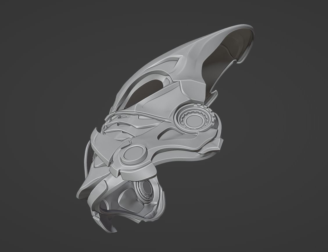 Predator Bionic mask  3D print model_16
