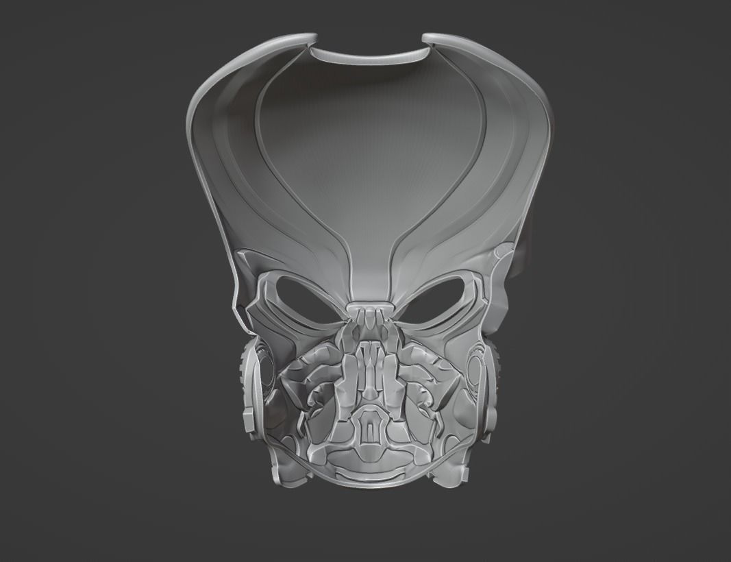 Predator Bionic mask  3D print model_18