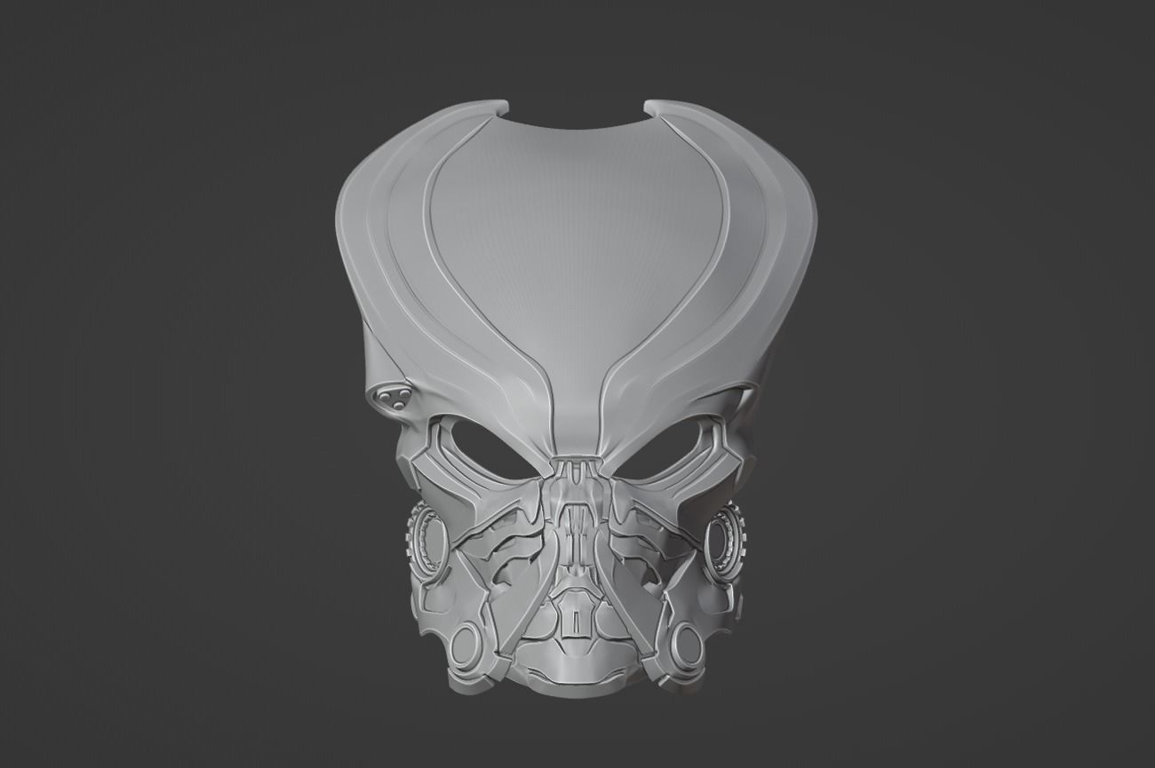 Predator Bionic mask  3D print model_9