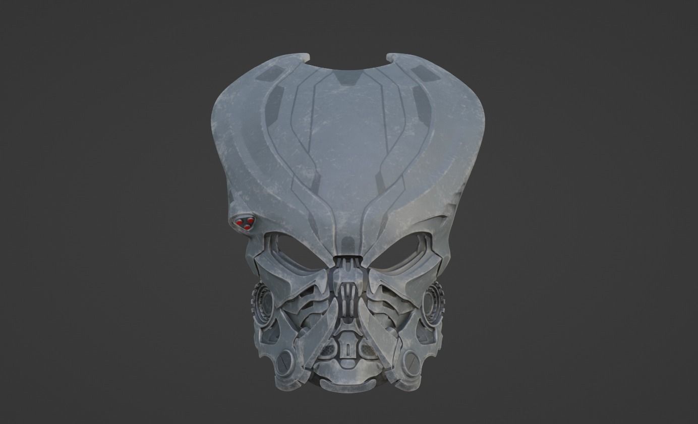 Predator Bionic mask  3D print model_8