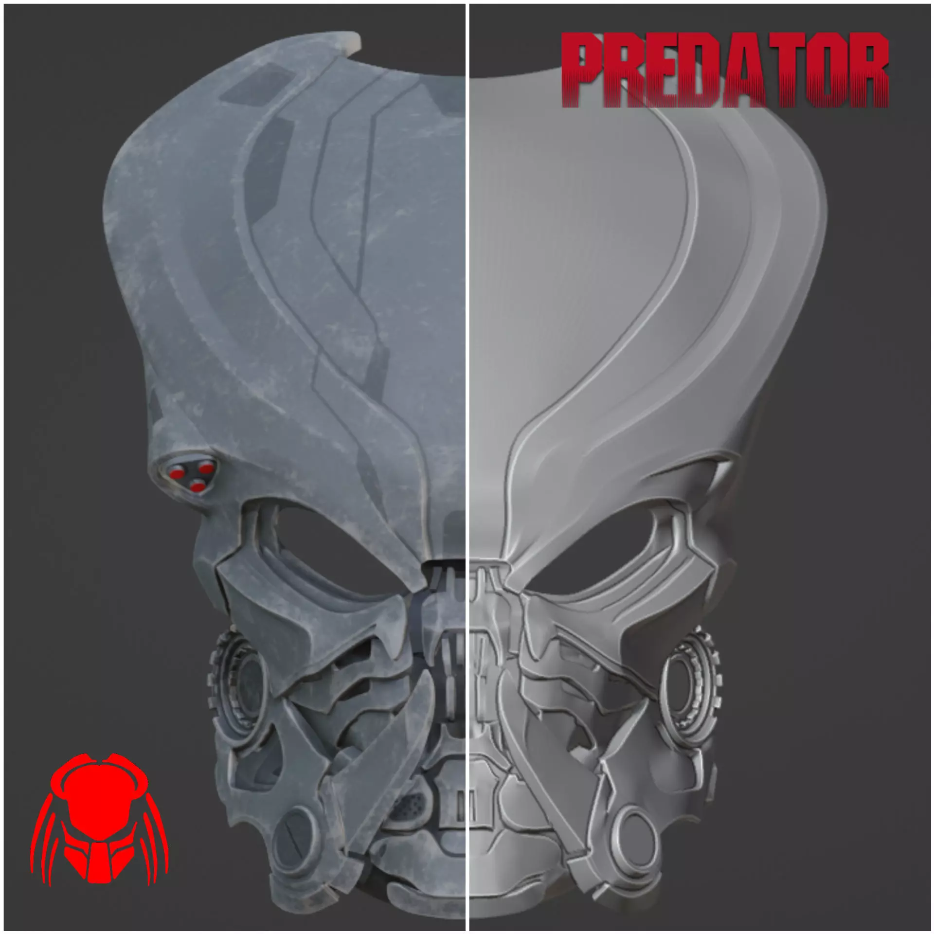 Predator Bionic mask  3D print model_0