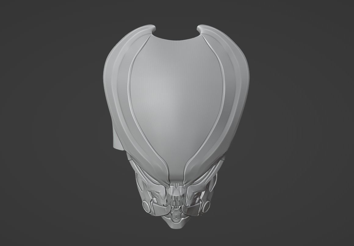 Predator Bionic mask  3D print model_12