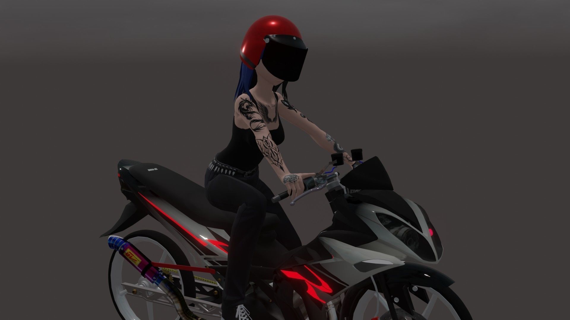 Helmet Low-poly 3D model_3