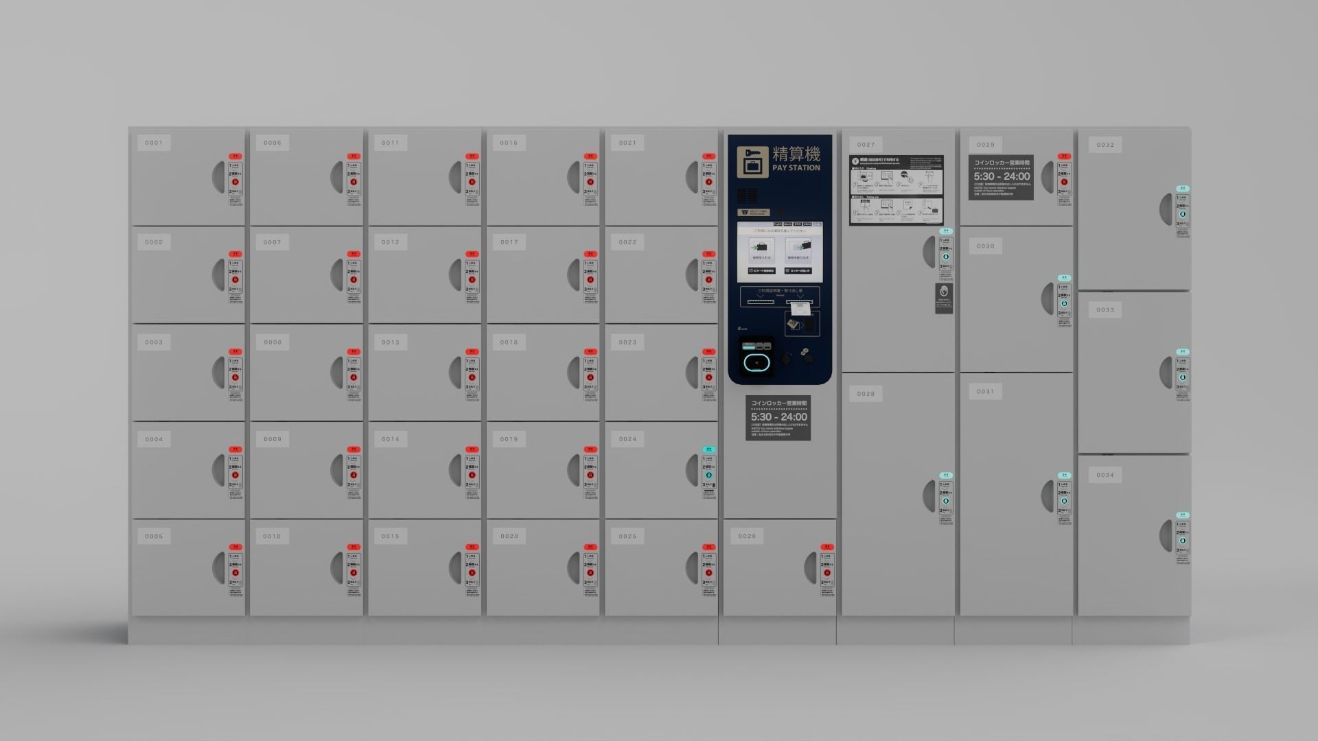 Coin Lockers 3D model_4