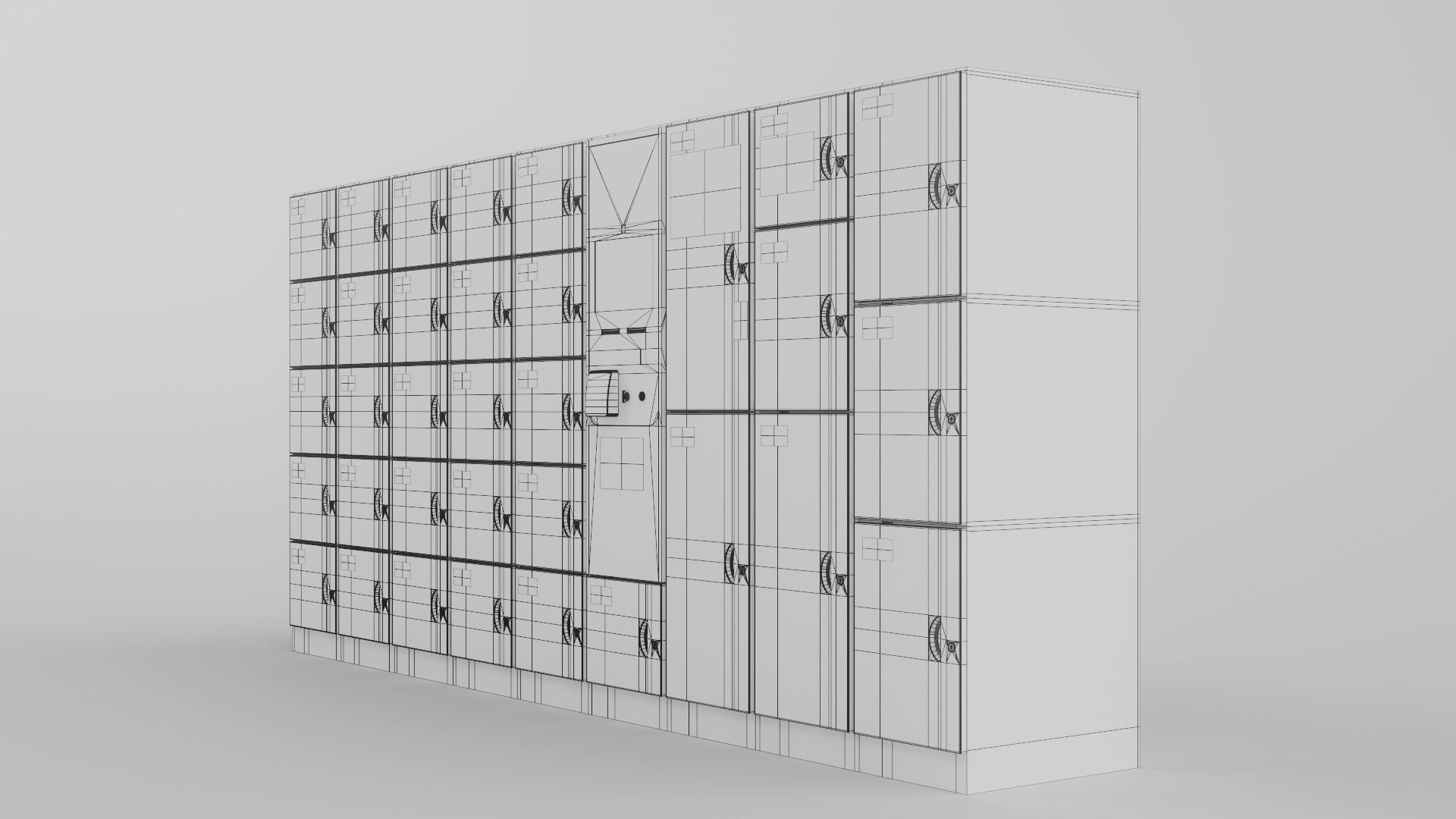 Coin Lockers 3D model_15