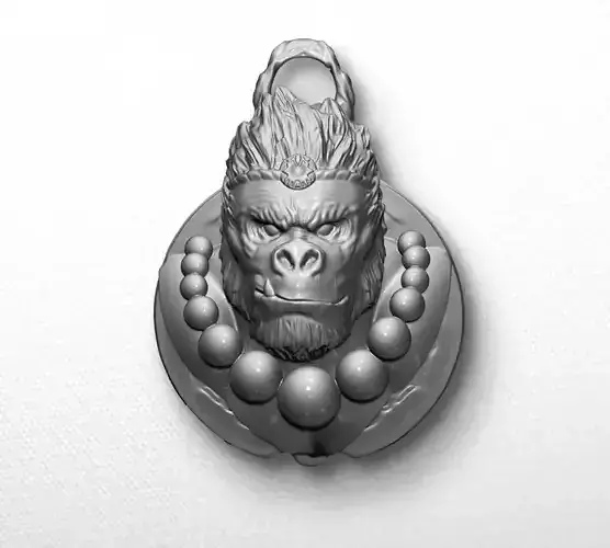 Jewelry pendant KONG for 3D printing