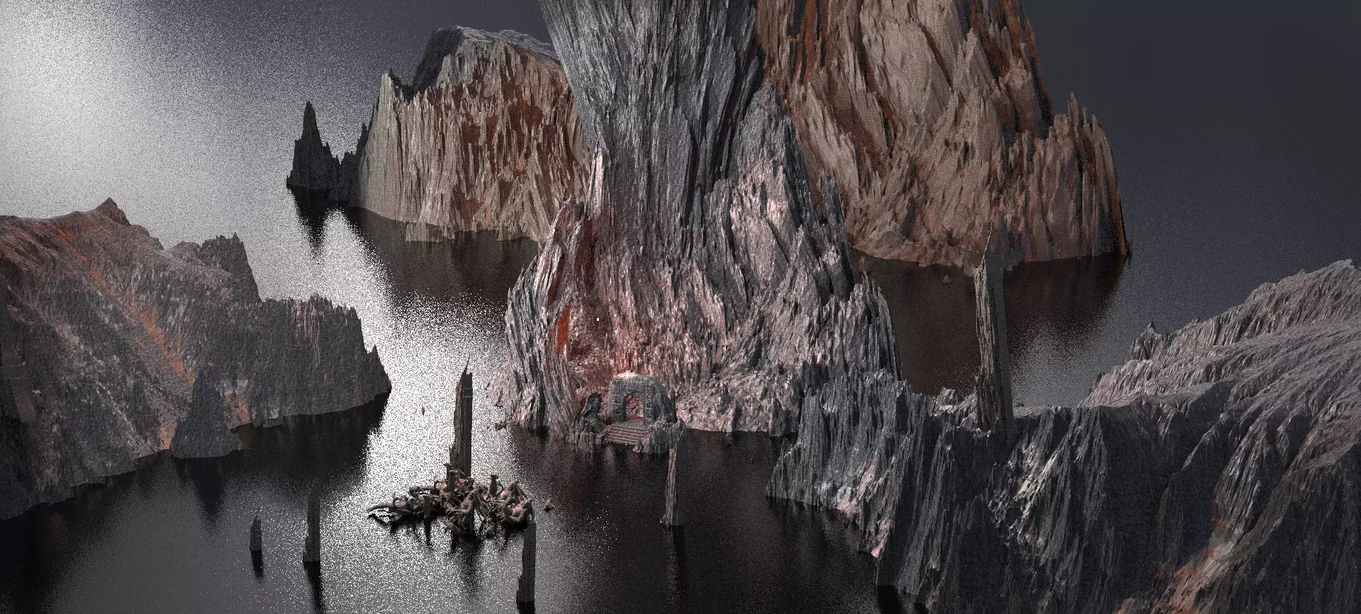 Dantes Underworld Caves 3D model_0