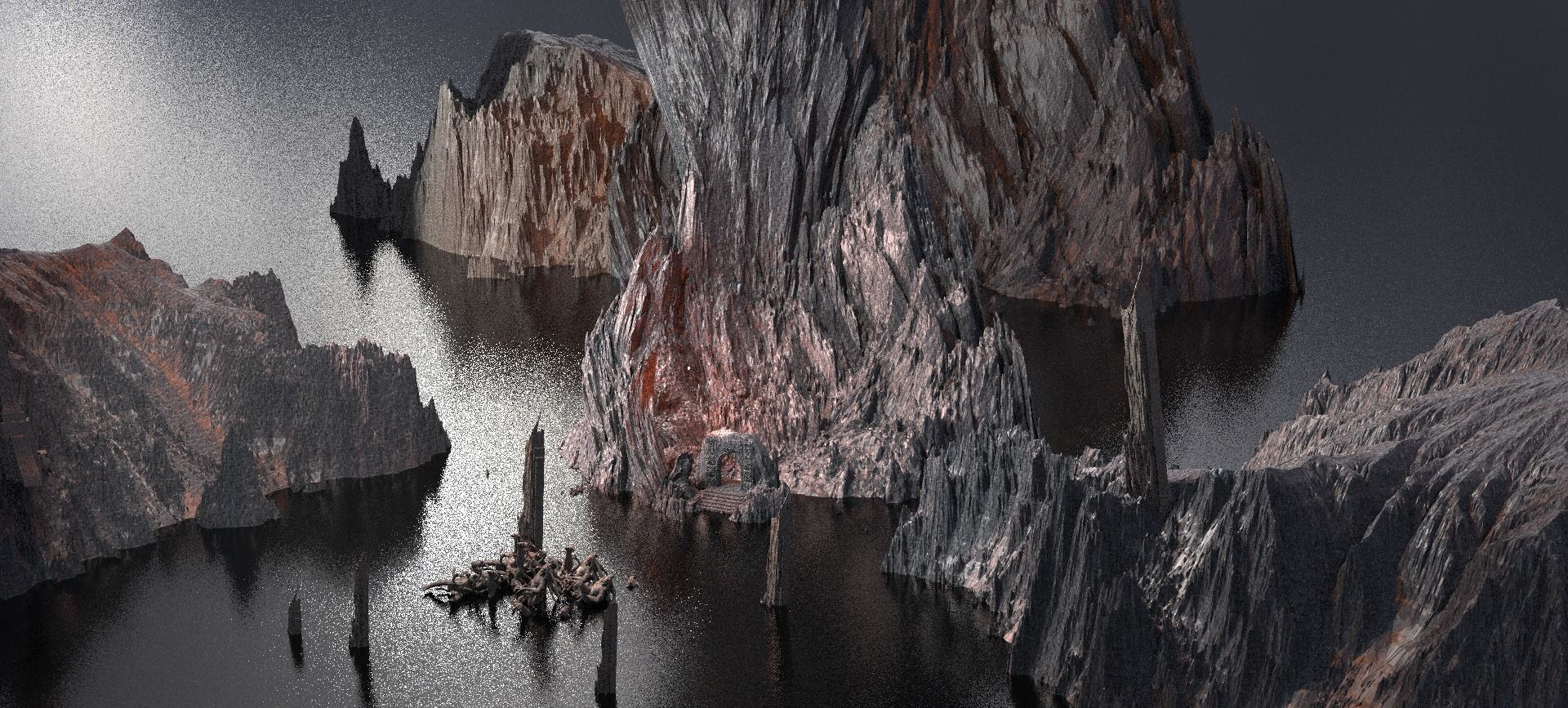 Dantes Underworld Caves 3D model_1