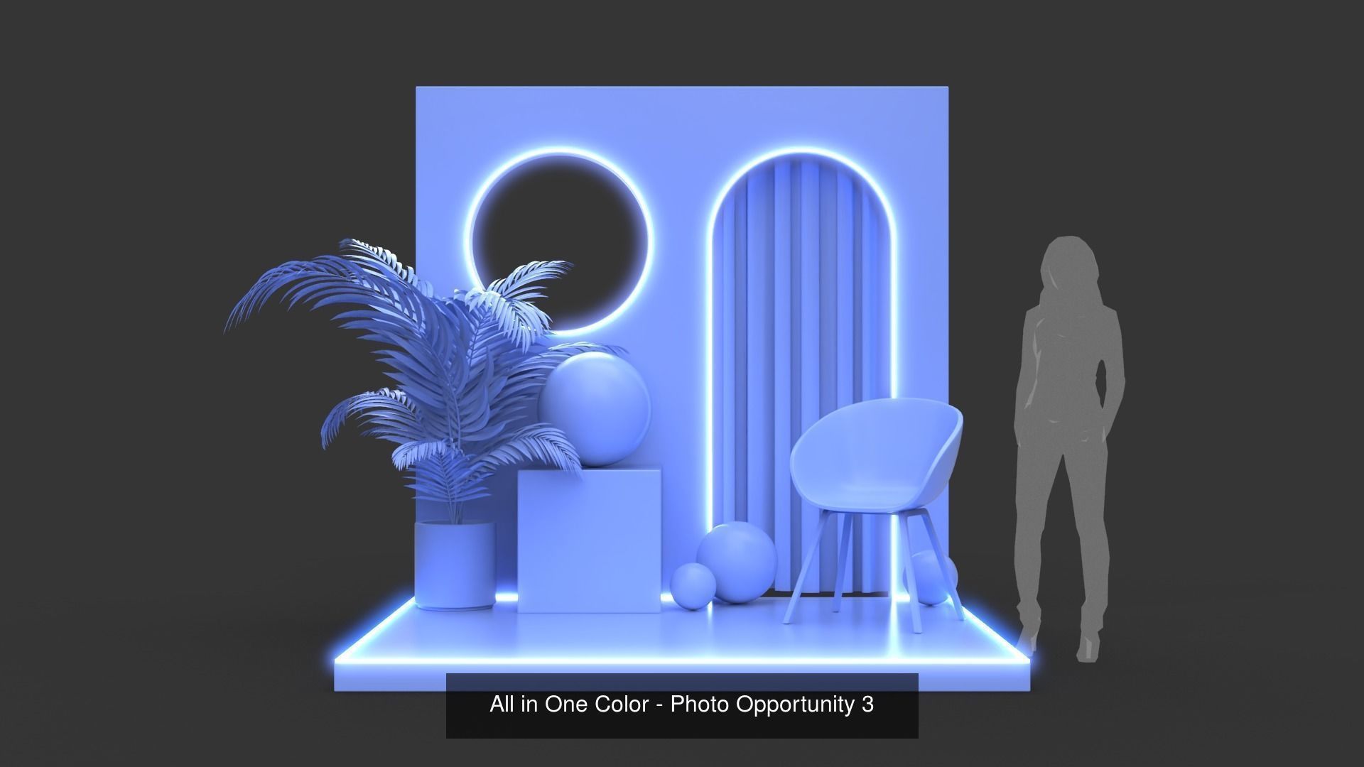 All in One Color - Photo Opportunities - 5 Pack 3D Model Collection_3