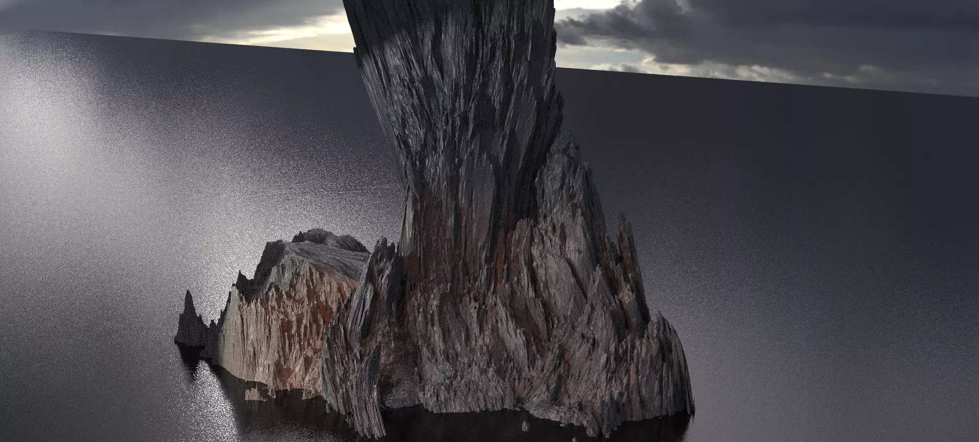 Dantes Underworld Mountain 3D model