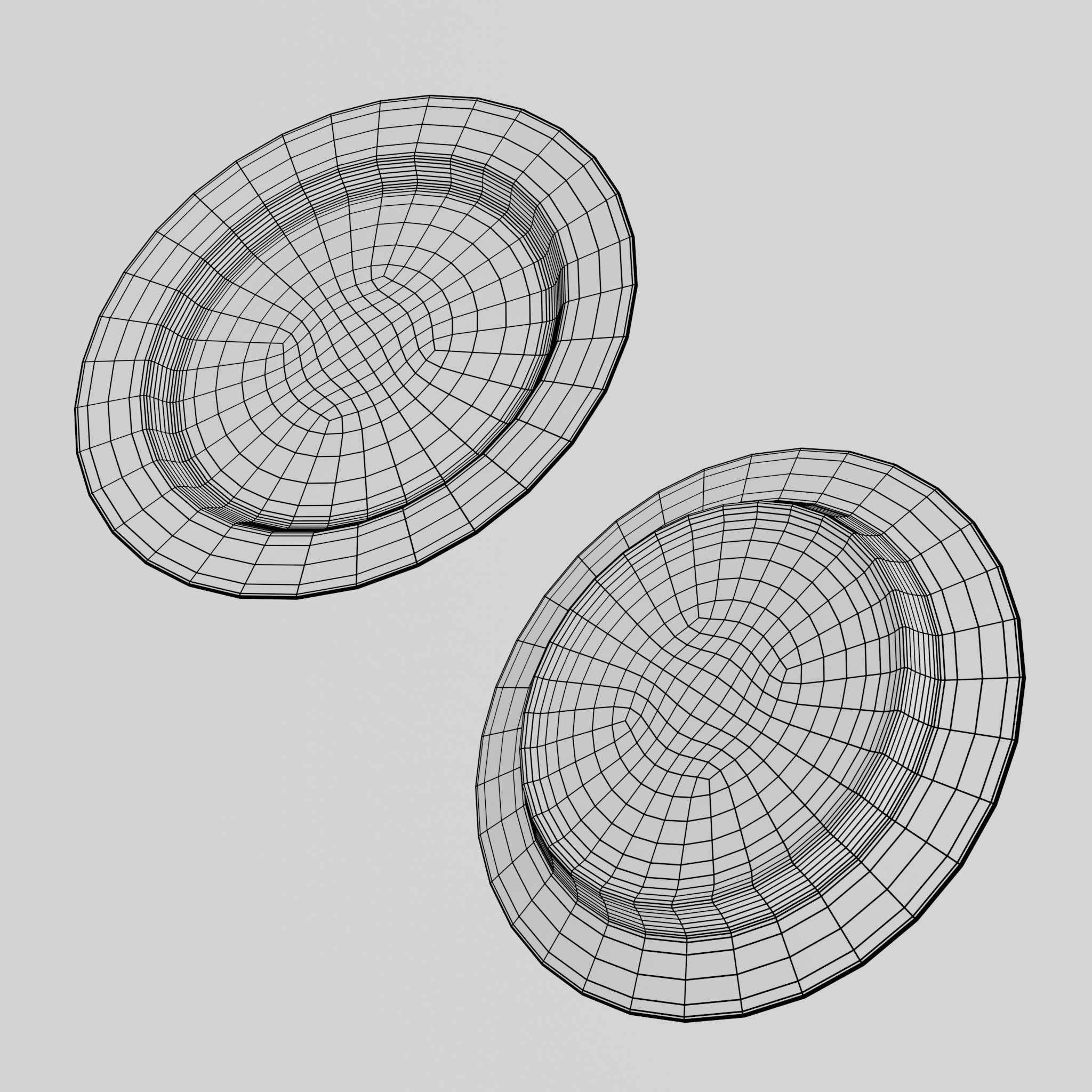 Porcelain Dinner plate Low-poly 3D model_13