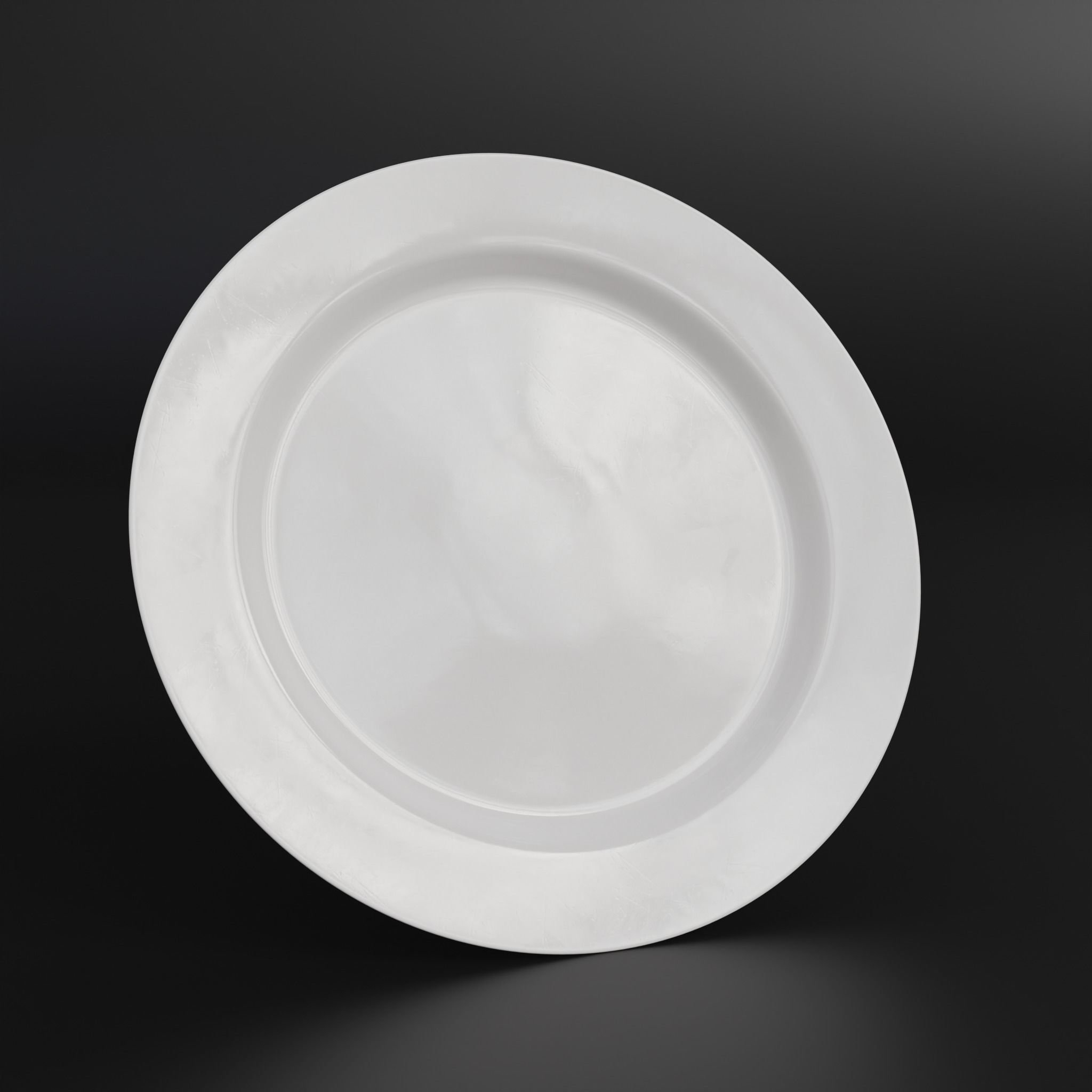Porcelain Dinner plate Low-poly 3D model_4