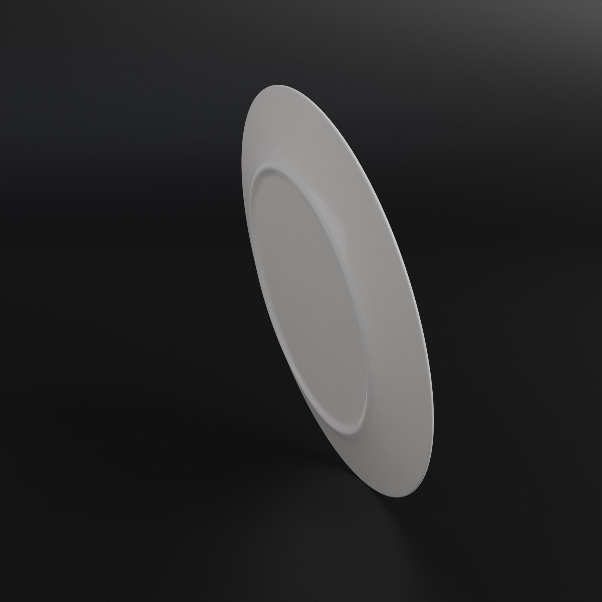 Porcelain Salad plate Low-poly 3D model_6