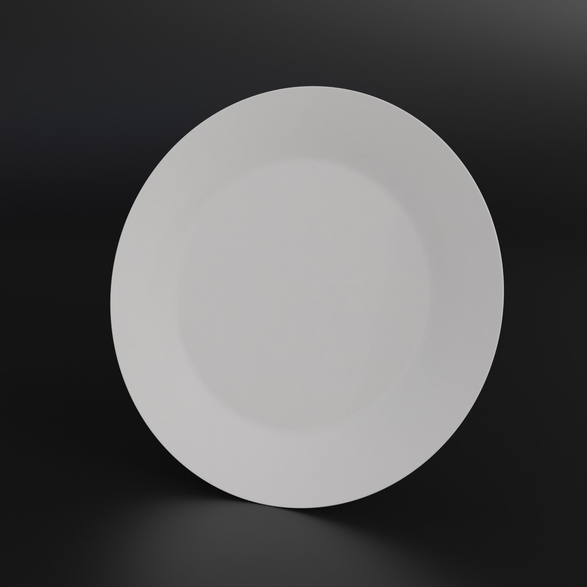 Porcelain Salad plate Low-poly 3D model_3