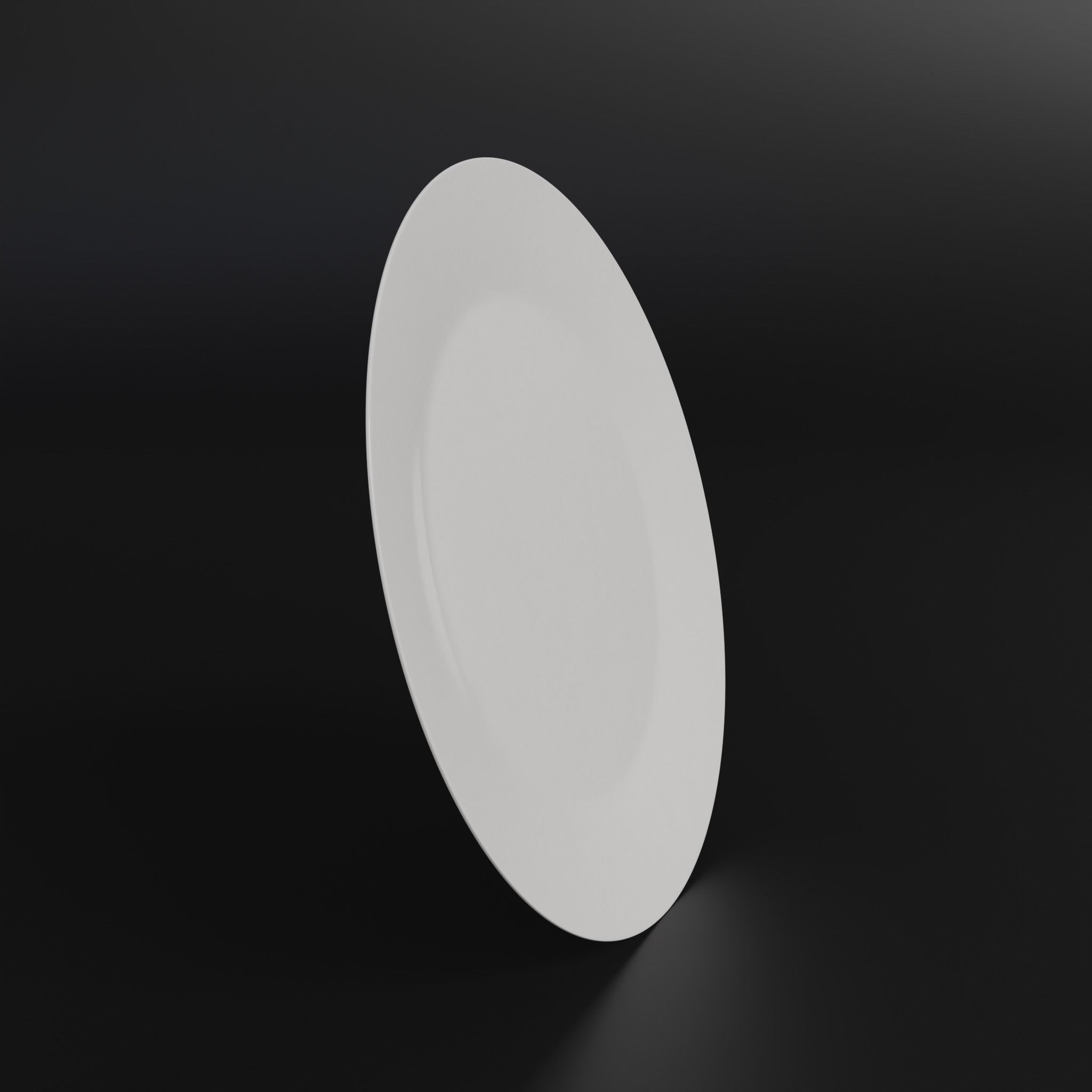 Porcelain Salad plate Low-poly 3D model_5