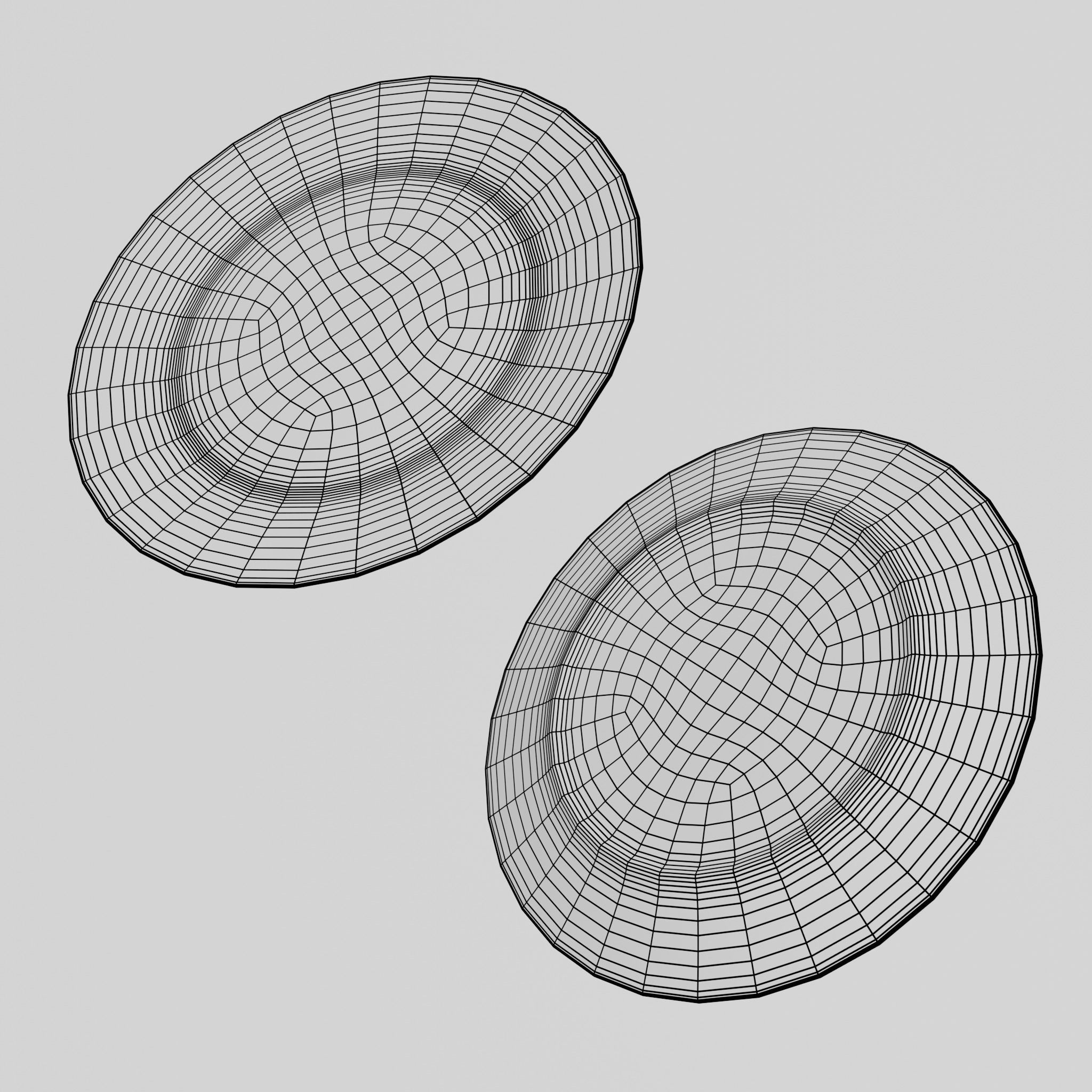 Porcelain Salad plate Low-poly 3D model_13