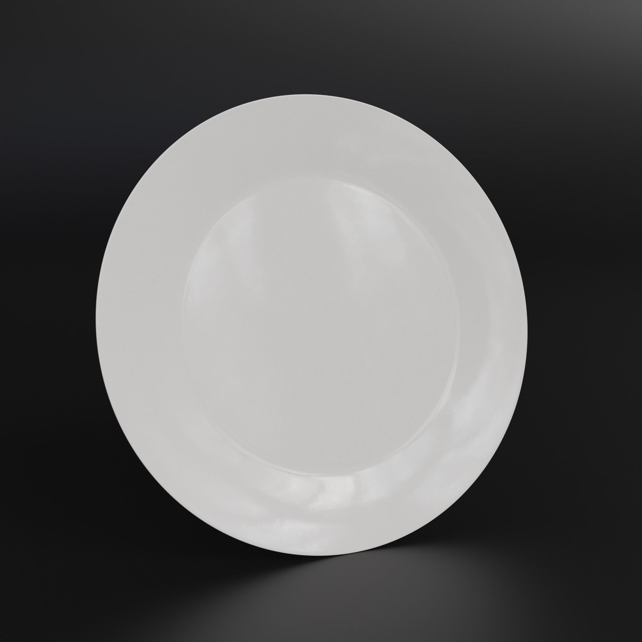 Porcelain Salad plate Low-poly 3D model_4